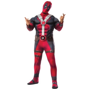 Plus Size Adult Deadpool Dlx Plus new design Costume - PLUS