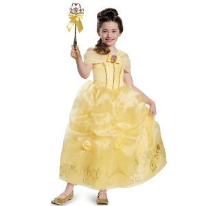 Disney's Beauty and the Beast Belle Prestige Girls Costume - SMALL