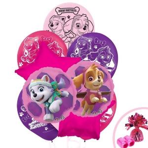 Paw Patrol Pink Balloon Bouquet Kit - All