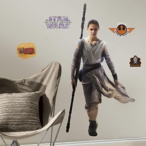 Star Wars 7 The Force Awakens Rey Giant Wall Decal - All