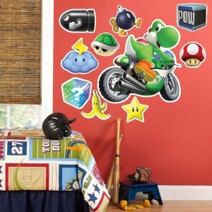 Mario Kart Wii Yoshi Giant Wall Decal - All