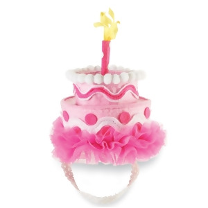 Pink Felt Cake Headband - All
