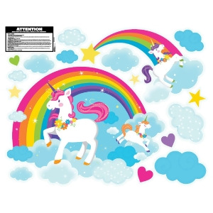 Fairytale Unicorn Party Giant Wall Decal - All