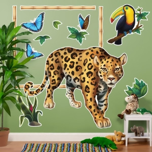 Jungle Party Giant Wall Decals - All