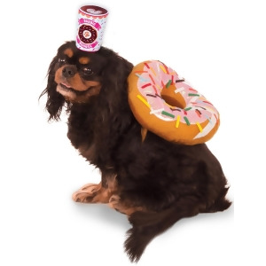 Donut and Coffee Pet Costume - Medium