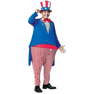 Uncle Sam Adult Hoopster Costume - Standard