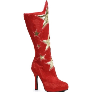 Red Women's Superhero Star Boots - 6
