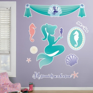 Mermaids Under the Sea Giant Wall Decals - All