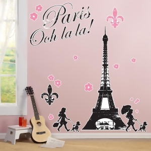 Paris Damask Giant Wall Decals - All