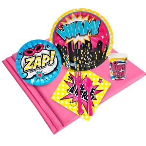 Superhero Girl Party Pack for 24 - All