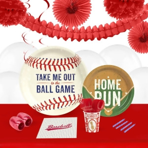 Baseball Time 16 Guest Tableware Deco Kit - All