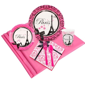 Paris Damask Party Pack for 24 - All