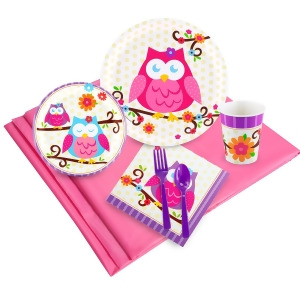 Owl Blossum 24 Guest Party Pack - All