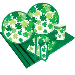 Happy St. Patrick's Day Blooming Shamrocks Party Pack 18 - All