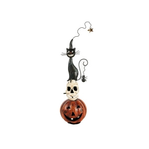 Pumpkin/skull/cat Metal Decoration - All