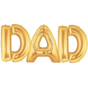 Jumbo Gold Foil Balloons-DAD - All