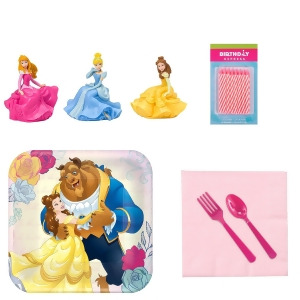 Beauty the Beast Tableware and Cake Topper Kit - All