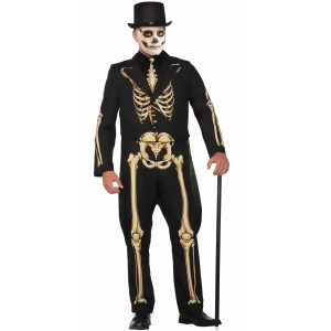 Skeleton Formal Costume Adult - X-Large