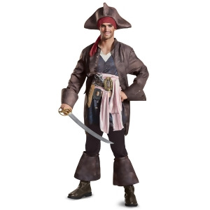 Pirates of the Caribbean 5 Captain Jack Deluxe Adult Costume - XX-Large