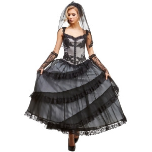 Mourning Bride Adult Costume - Medium (10-12)