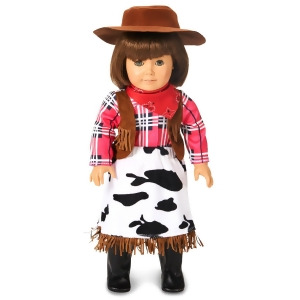 Cowgirl Princess 18 Doll Costume - All
