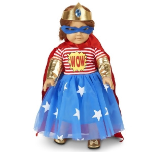 Pop Art Comic Superhero Girl 18 Doll Costume - All