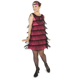 20'S Pink Flapper Adult Costume - Small
