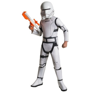 Star Wars The Force Awakens Boys Flametrooper Super Deluxe Costume - Large