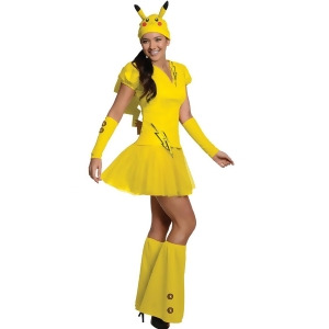 Pokemon Pikachu Adult Costume - Large