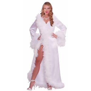 Vintage Hollywood Marabou Satin Robe Adult Costume - Standard