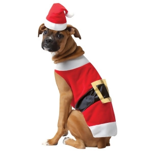 Santa Pet Costume - Medium