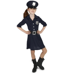 Police Girl Child Costume - Large