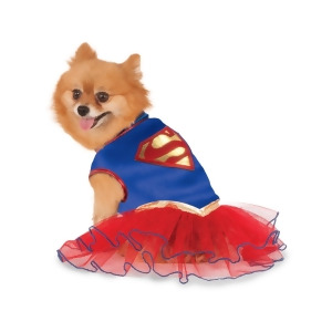 Supergirl Tutu Pet Costume - Large