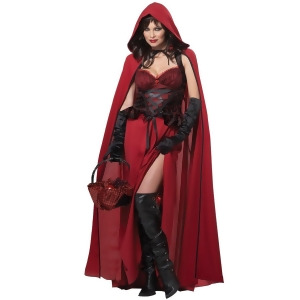 Dark Red Riding Hood Adult Costume - Medium