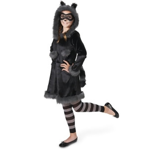 Raccoon with Tights Tween Costume - Medium