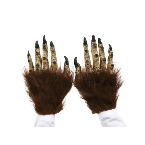 Brown Beast Adult Latex Hands - All