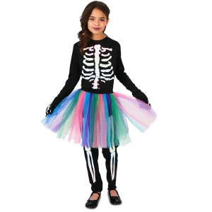 Skeleton Tutu Child Costume - Large