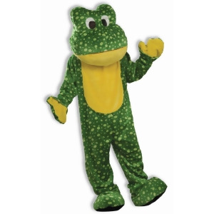 Deluxe Plush Frog Mascot Adult Costume - One Size