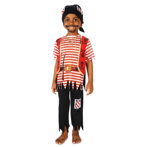 Printed Pirate Matey Child Costume - Medium