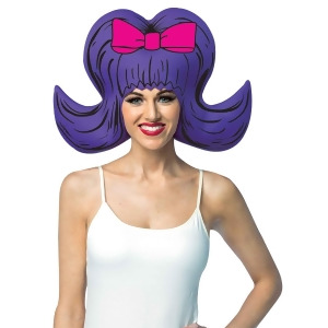 Purple Bouffant Adult Foam Wig - All