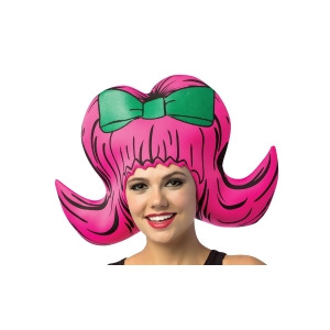 Cartoon Wig Boufant Pink One- Size - All