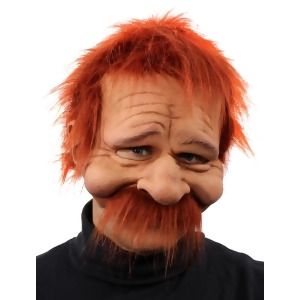 Rusty Half Mask w/ Hair Mustache One Size - All
