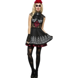 Fever Day of the Dead Costume - X-Small