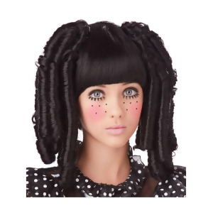 Baby Doll Curls with Bangs Adult Wig One-Size - All