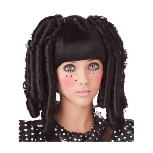 Baby Doll Curls with Bangs Adult Wig One-Size - All