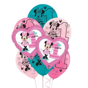 Minnie 1st Birthday 8 pc Balloon Kit - All