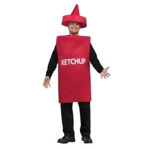 Ketchup Squeeze Bottle Adult Costume One-Size - One-Size