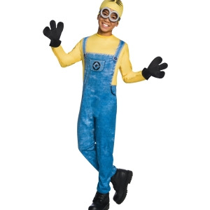 Boys Minion Dave Costume - Large