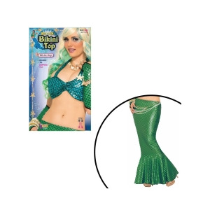 Mermaid Bikini Top and Skirt Kit - One Size