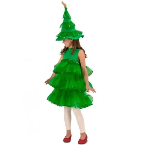Glitter Christmas Tree Child Costume - 8